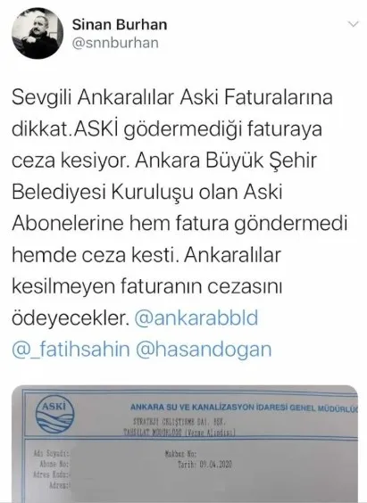 Ankaralılar kesilmeyen faturanın cezasını ödeyecek - 1