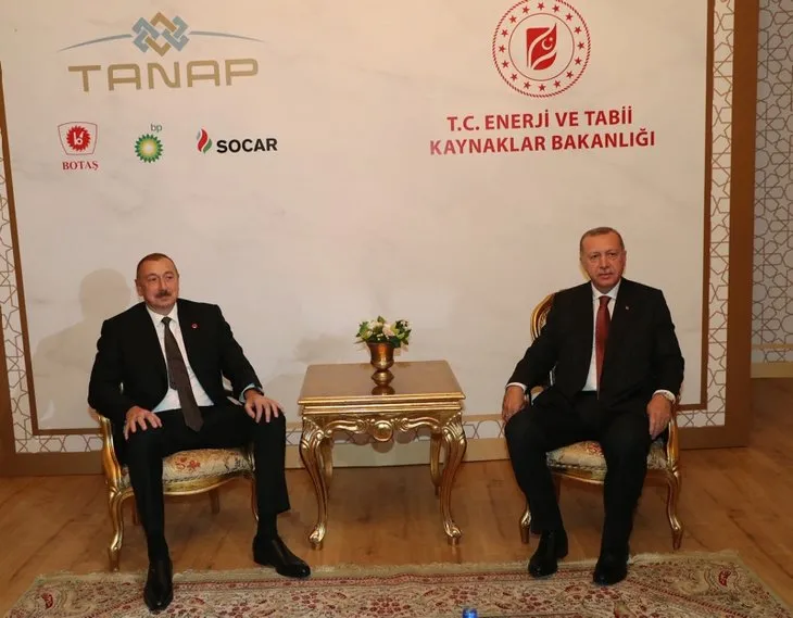 TANAP Avrupa’ya bağlandı! Başkan Erdoğan ve İlham Aliyev butona birlikte bastı