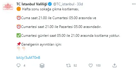 Son dakika: İstanbul Valiliği'nden sokağa çıkma kısıtlaması açıklaması - 1