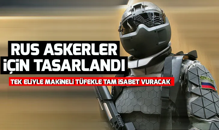 Rus askerler için robotik kamuflaj: Askerler tek eliyle hedefi tam isabet vuracak