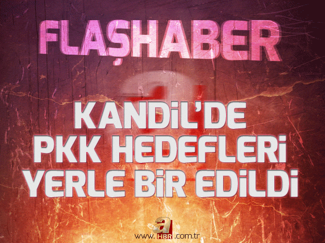 Kandilde PKK sığınakları yerle bir edildi