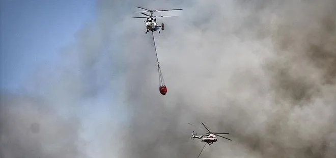 Yeşil vatanı savunuyorlar! Helikopterle yangınların seyrini değiştiriyorlar