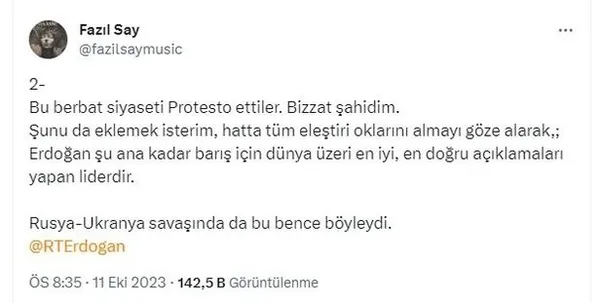 Küresel barış aktörü Başkan Erdoğan devrede! Celal Şengör, İlber Ortaylı ve Fazıl Say... Övgü dolu sözler...