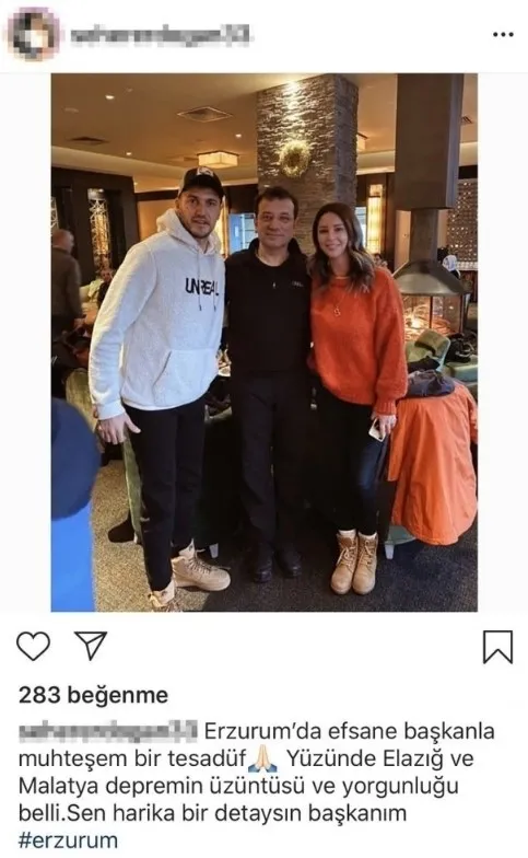 Ekrem İmamoğlu Elazığ depremi diye gitti Erzurum’da kayakta çıktı