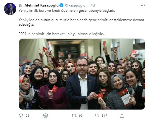 Son dakika: Bakan Kasapoğlu öğrencilere müjdeyi verdi: Burs ve kredi ödemeleri hesaplara yatmaya başladı - 2