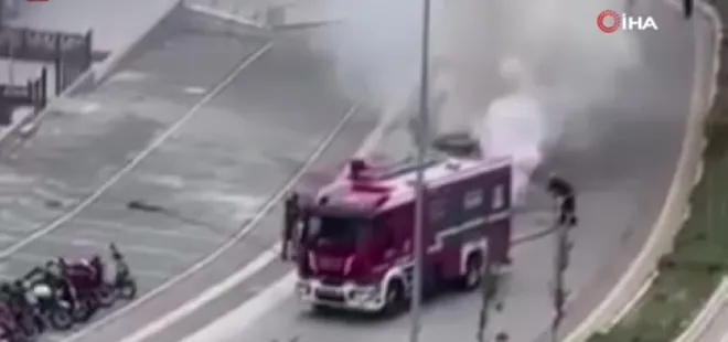 Ankara'da araç yangını paniğe neden oldu