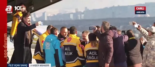 Gazzeli hastalar Türkiye’de! Sağlık Bakanı Fahrettin Koca karşıladı