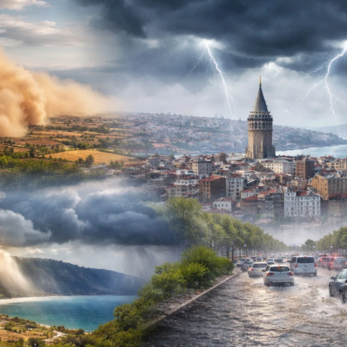 Pazartesi yaz, çarşamba kış! Meteoroloji’den 16 il için uyarı: Fırtına, toz ve soğuk bir arada