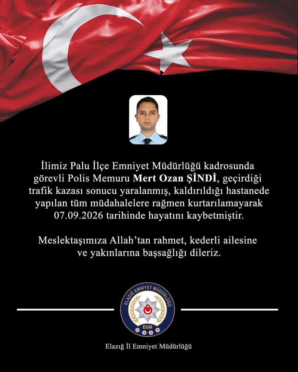 1788807965962.jpg Elazığ'dan kahreden haber: Trafik kazasında yaralanan polis memuru hayatını kaybetti - 1