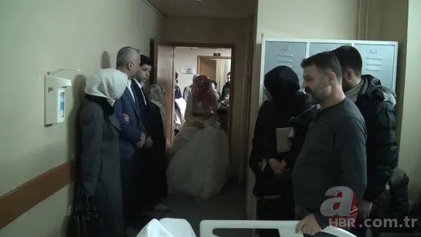 Hastanede evlendiler! Hasta yatağında takı töreni bile düzenlendi 10