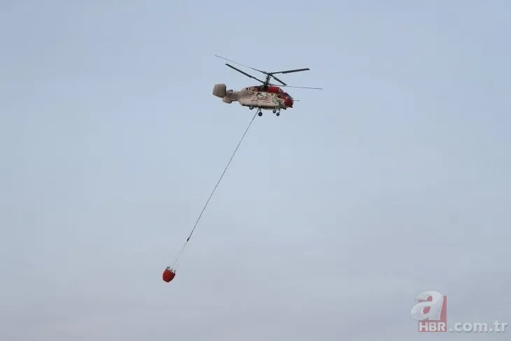 Uçak ve helikopterler Antalya-Muğla’da 75 bin su attı! Sortiler peş peşe yapıldı