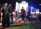 İki otomobil kafa kafaya çarpıştı!
