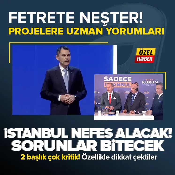 İşte Murat Kurumun projeleri! Uzmanlar ne diyor?