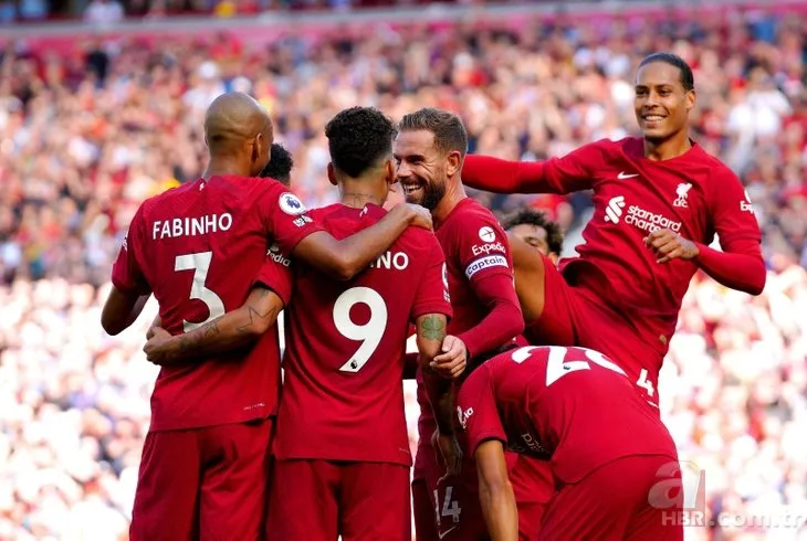 Liverpool’dan tarihi fark: Bournemouth’a gol olup yağdılar