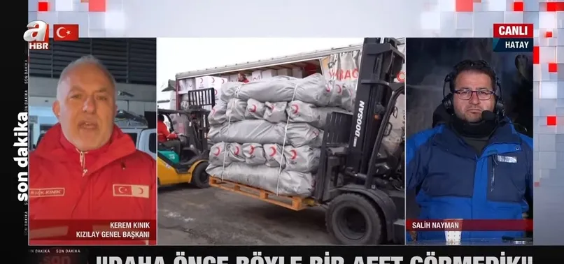 Kızılay Başkanı Kerem Kınık asrın felaketinin boyutunu A Haber'de anlattı: 9 saat arayla 2 bin Hiroşima bombası yedik