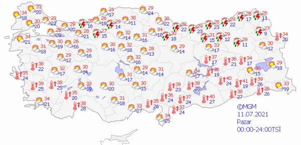 1625670975472.png Meteoroloji'den çok sayıda ile sağanak yağış uyarısı! Önümüzdeki günlerde hava nasıl olacak? İstanbul Ankara İzmir hava durumu - 7
