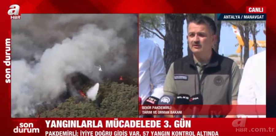 Antalya, Adana, Marmaris, Mersin, Muğla, Osmaniye ve Kayseri'deki orman yangınlarına müdahale ediliyor! Kahreden görüntüler 11