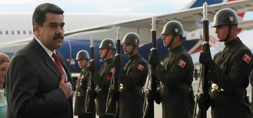 Nicolas Maduro, Erdoğan için düzenlenecek tarihi törene böyle geldi