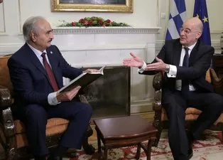 Hafter, Yunanistan Başbakanı ve Dışişleri Bakanı ile görüştü