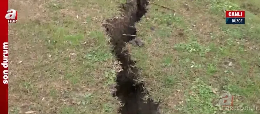 Düzce’de 5,9 büyüklüğündeki depremin izleri ortaya çıktı! İşte 5,9’luk depremin fay kırığı 3