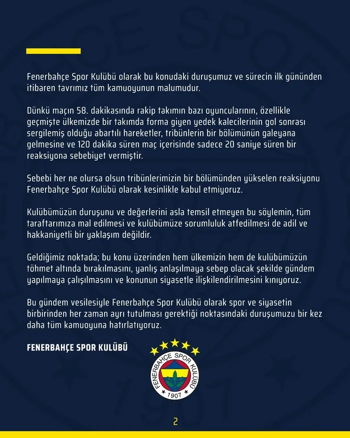 Fenerbahçe maçında Putin tezahüratı: UEFA soruşturma başlattı | Kanarya’ya hangi ceza gelir?