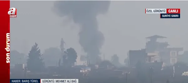 A Haber ekibi sınırın sıfır noktasında! Kamışlı’dan dumanlar yükseliyor