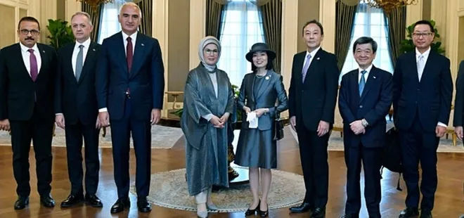 Emine Erdoğan Japonya Altes Prensesi Mikasa’yı kabul etti