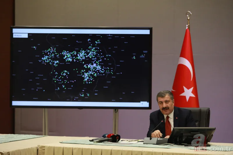 Türkiye'nin koronavirüs haritası Bakan Koca tarafından paylaşıldı! İşte Türkiye'nin koronavirüs haritası 1