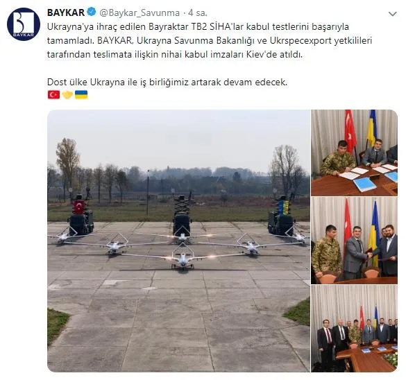 Ukrayna ile imzalar atıldı! Bayraktar TB2 SİHA'ların kabul testleri başarıyla tamamlandı - 1