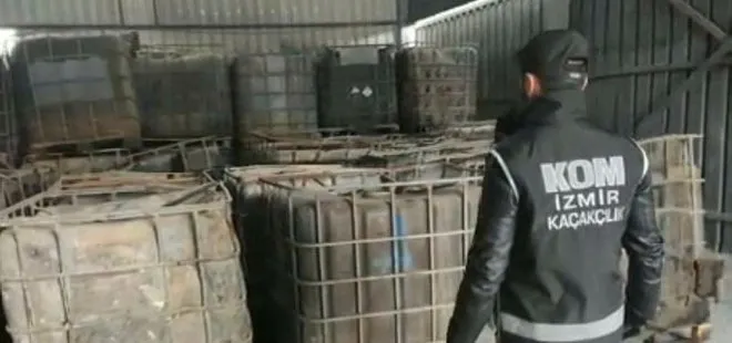 İzmir’de 1 milyon litre kaçak akaryakıt ele geçirildi