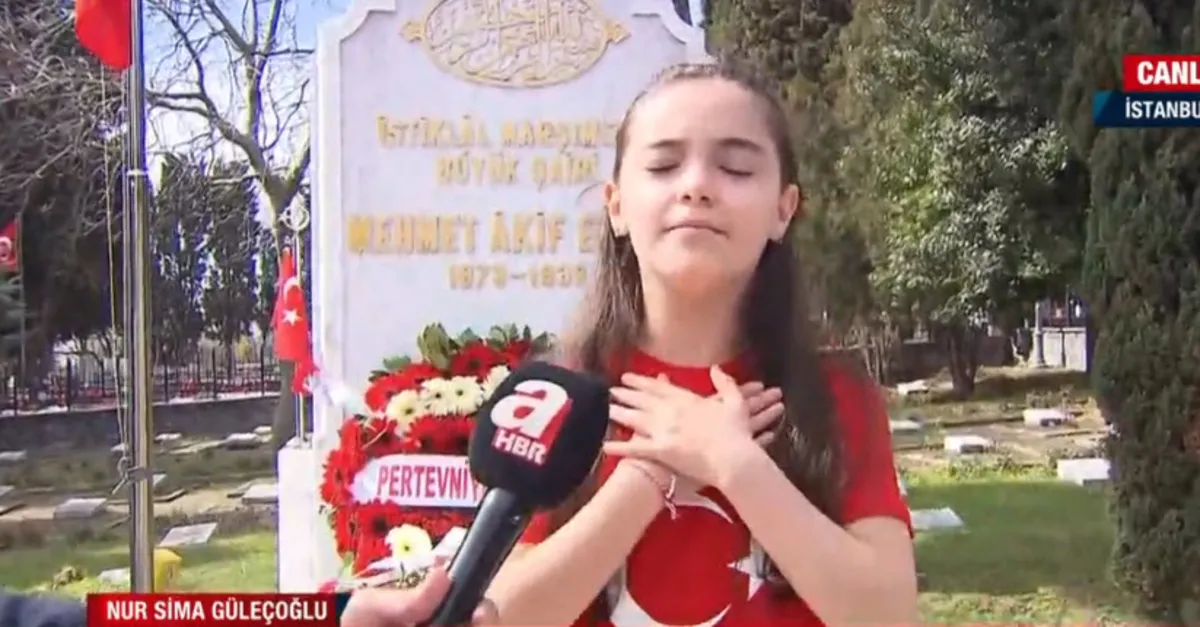 İstiklal Marşı okuma birincisi A Haber'de