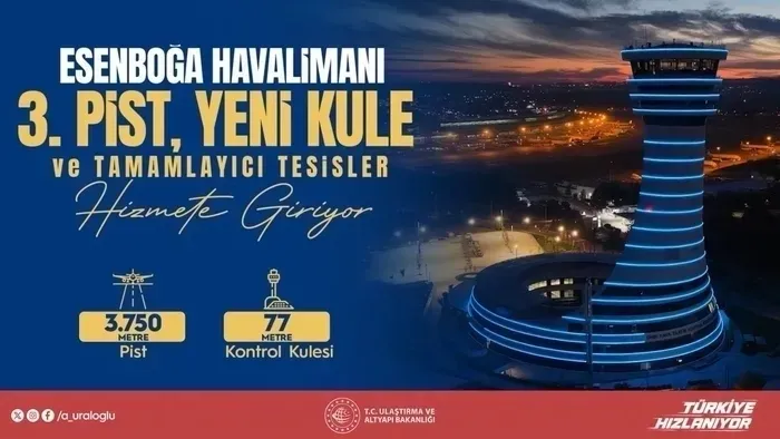 Ankara’ya yeni imza! Açılış Başkan Erdoğan’dan! Yeni pist hizmete giriyor