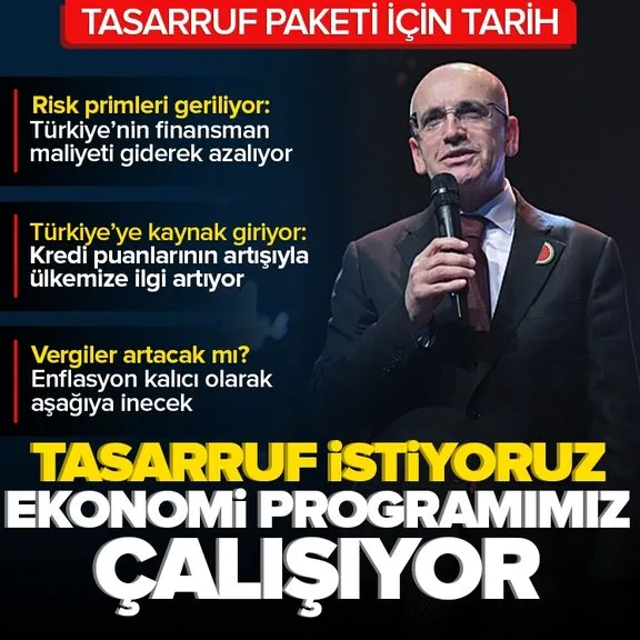 Kamuda tasarruf paketi pazartesi açıklanıyor! Bakan Mehmet Şimşek’ten net mesaj: Vergiler artmayacak