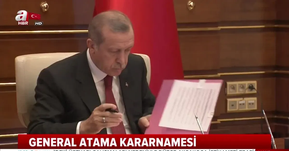 Son dakika: Başkan Erdoğan imzaladı! 18 generalin görev yeri değişti |Video