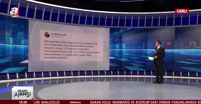 Orman yangınlarındaki ölü ve yaralı sayısına ilişkin Sağlık Bakanı Fahrettin Koca'dan yeni açıklama