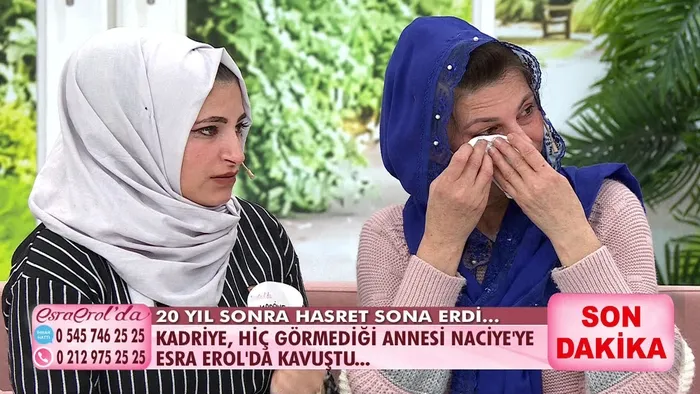 Kadriye Güzel hiç görmediği annesine 20 yıl sonra Esra Erol’da kavuştu - 1