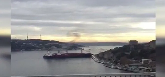 Son dakika: İstanbul Boğazı'nda gemi kazası