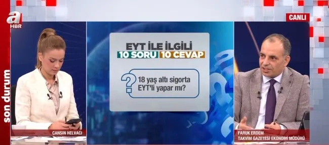 SON DAKİKA EYT HABERLERİ | EYT’DE BİR YAŞ ŞARTI OLACAK MI? EYT’de gün, yaş ve yıl hesabı nasıl olacak?