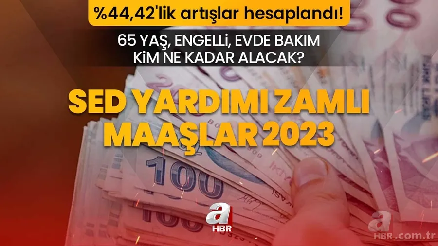 65 yaş, engelli, evde bakım kim ne kadar alacak? SED YARDIMI ZAMLI MAAŞLAR 2023 | %44,42'lik artışlar hesaplandı! Anaokulu, ilkokul, ortaokul, üniversite... 1