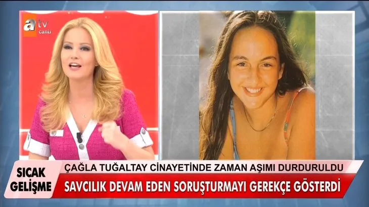 Müge Anlı’da araştırılan Çağla Tuğaltay cinayetinde çok önemli gelişme! Zaman aşımıyla ilgili beklenen haber geldi