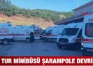 Tur minibüsü şarampole devrildi