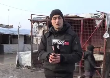 Hol Kampı'na ilk giren A Haber ekibi oldu