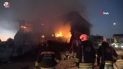 Konya’da metruk binada yangın