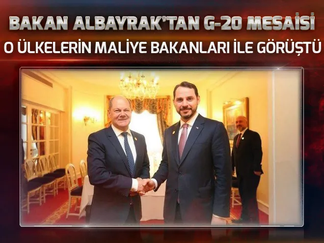 Hazine ve Maliye Bakanı Berat Albayraktan G-20 temasları