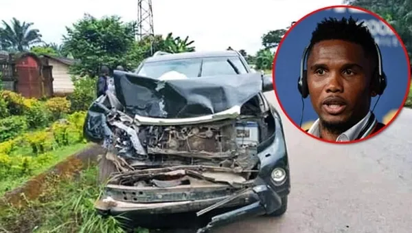 Samuel Eto'o ülkesinde trafik kazası geçirdi - 1