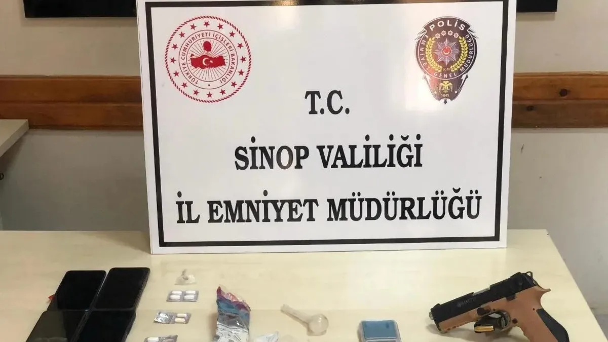 Sinop'ta uyuşturucu operasyonu! 3 zanlı tutuklandı