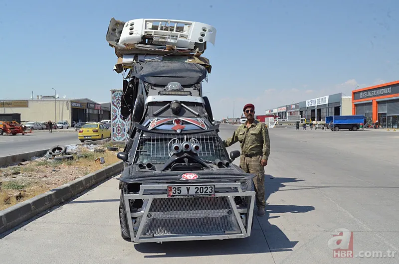 Bilim kurgu filmlerini andıran araba! Aksaraylı vatandaşın yaptığı modifiye şaşkına çevirdi 4