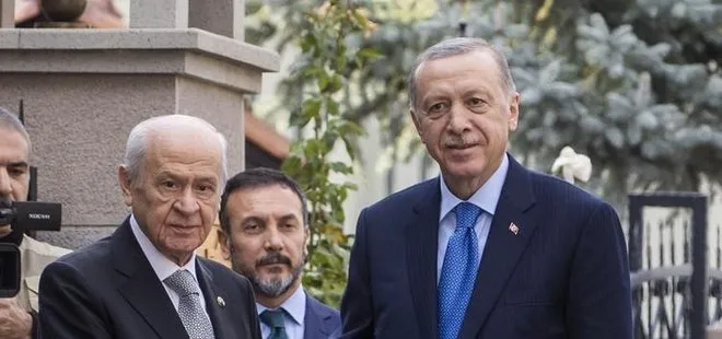 Ankara’da ’Cumhur’ zirvesi: Başkan Recep Tayyip Erdoğan MHP Lideri Devlet Bahçeli ile bir araya geldi