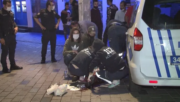 Taksim’de iki grup arasında bıçaklı kavga