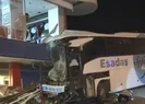 Freni boşalan minibüs dehşet saçtı!